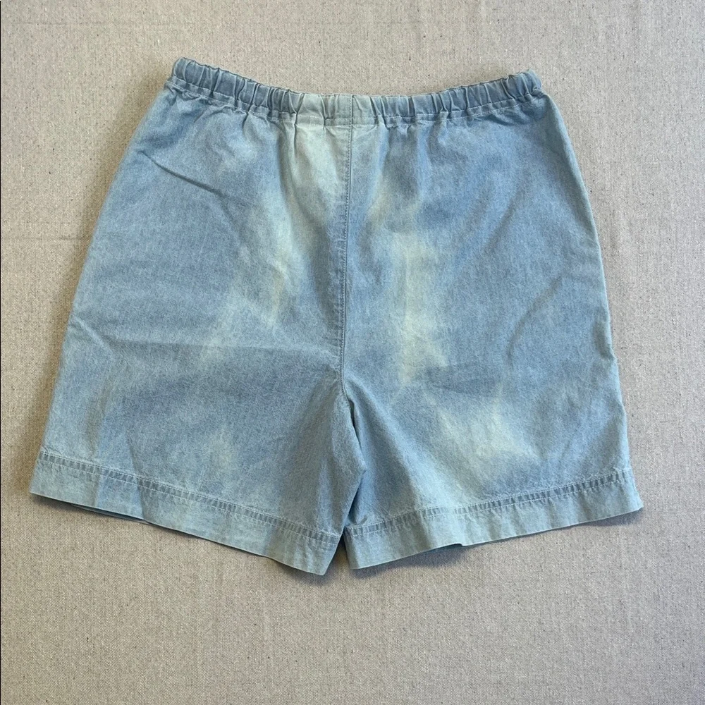 Liz Claiborne Light Blue Denim Drawstring Shorts - Picture 7 of 8